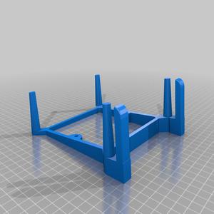 Gamecube wall mount, thicker and with a small angle