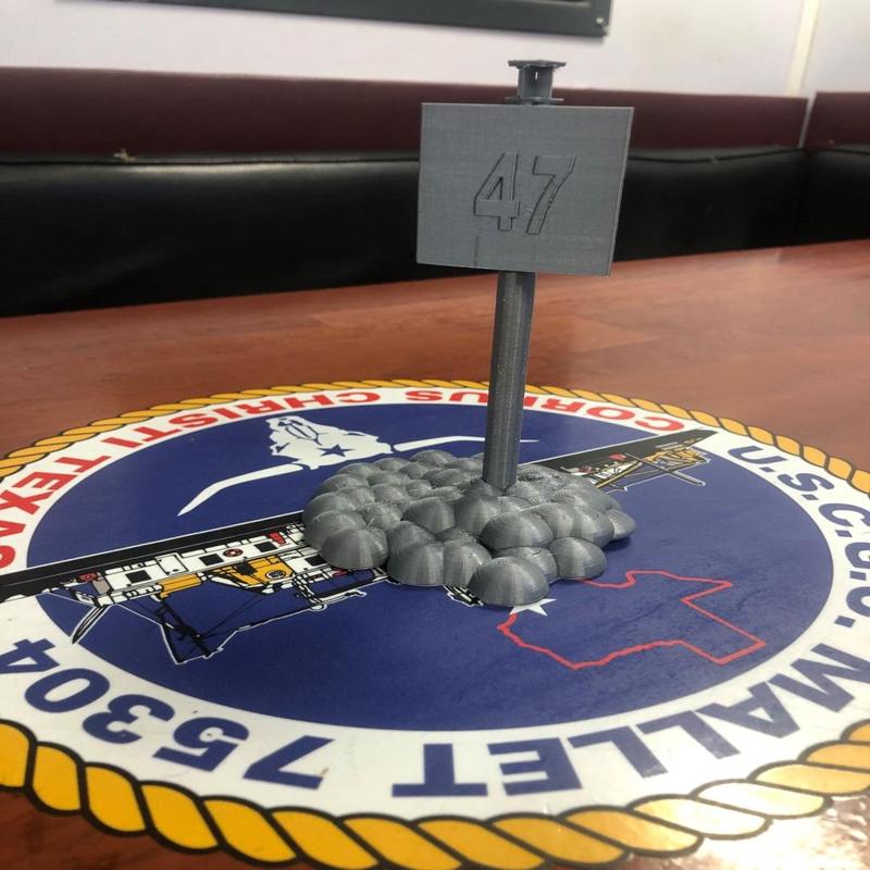 USCG ATON DAY-BEACON 4SG W/ RAYRAFF