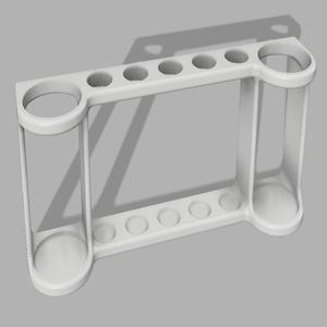 Toothbrush holder for 5,4,3,2 with 2 toothpaste holders