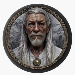 Gandalf (The Lord of the Rings) medallion pendant