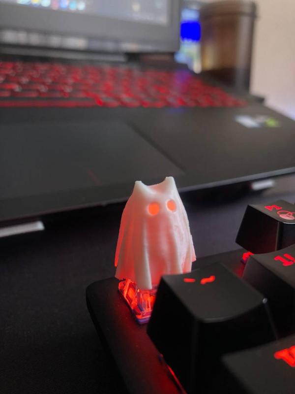 Keycap Cat ghost tiny