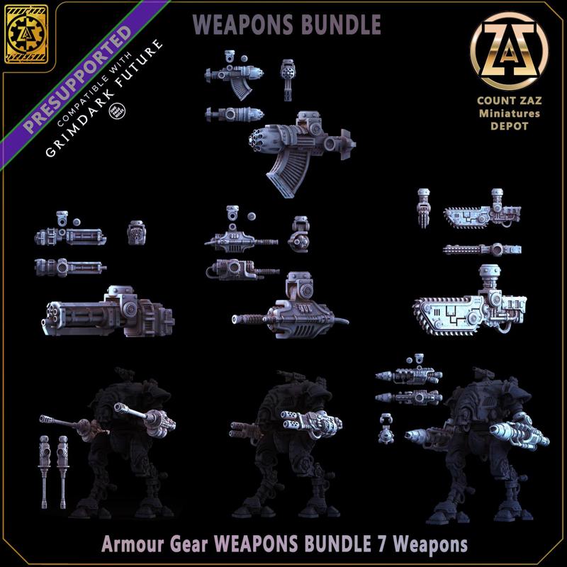 Armour Gear - WEAPONS MEGA BUNDLE - 7 Primary Weapons