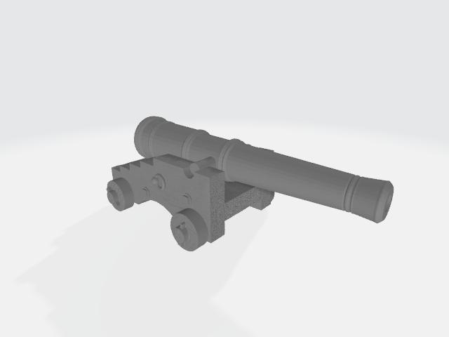 Cannon and Carriage for ship