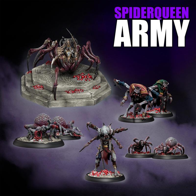 CHARACTERS SET - SPIDER QUEEN LAIR - SPIDER QUEEN ARMY