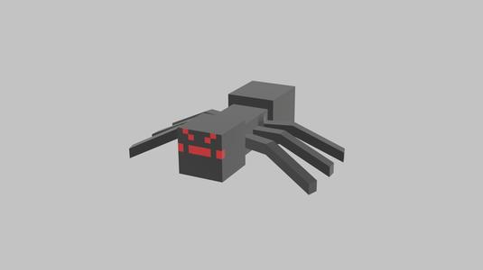 Minecraft Spider Keychain