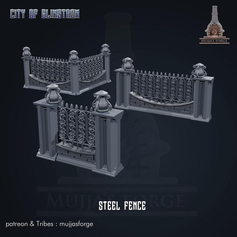CITY OF GLIMSTROM - steel fence