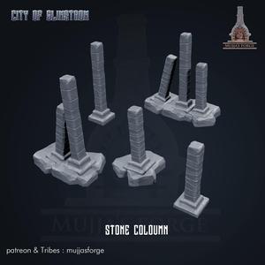 CITY OF GLIMSTROM - Stone coloumn