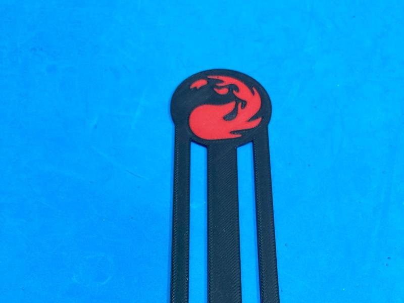 Magic the gathering red bookmark