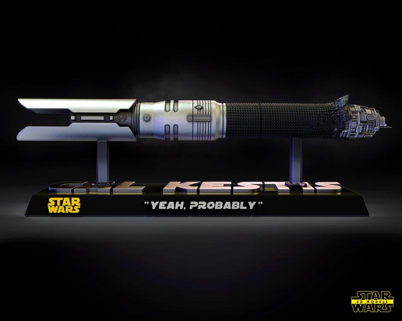 Cal Kestis Lightsaber Sculpture - Star Wars 3D Models - Tested and Ready for 3D printing