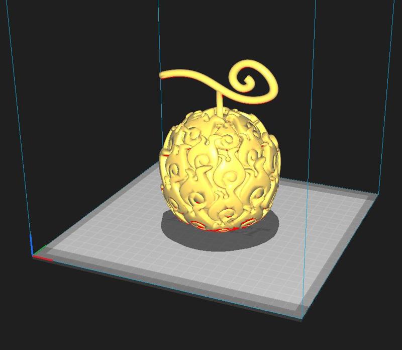 AKUMA NO MI: MERA MERA NO MI - PORTGAS D. ACE FLAME DEVIL FRUIT OF ONE PIECE .STL