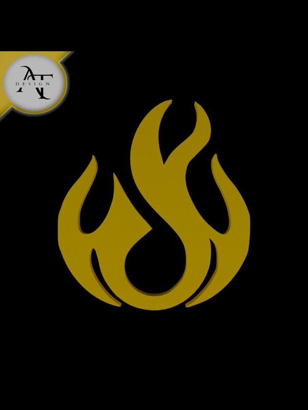 Simple Flame Symbol - 2D Art