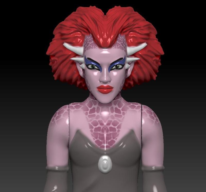 STAR WARS .STL RYSTALL DANCER OBJ. KENNER STYLE ACTION FIGURE.