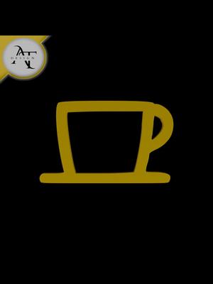 Simple Coffee Cup Symbol - 2D Art
