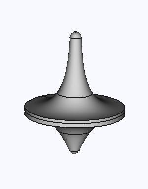Spinning top inception totem (solid inside)