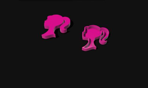 Pink heads barbie