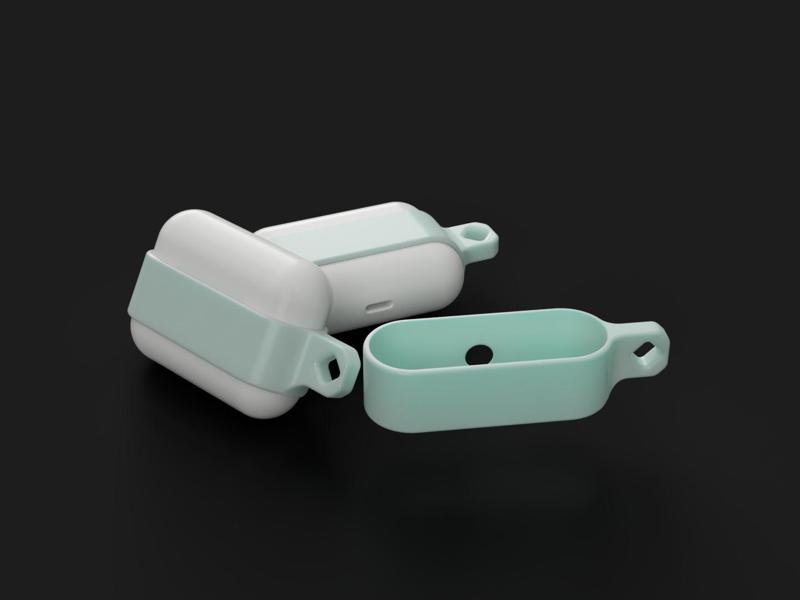 Minimal Airpods Pro  Keychain Case