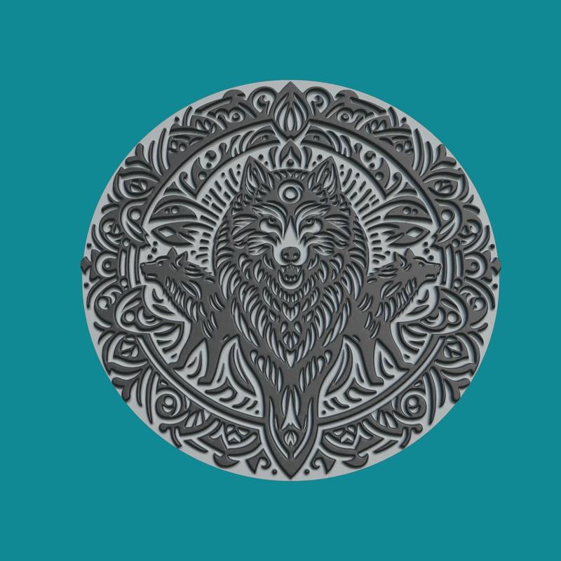Wolf Print Model