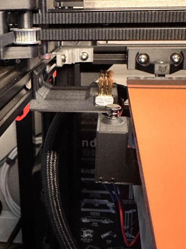 Ender 5 (MercuryOne) frame scrub brush mount