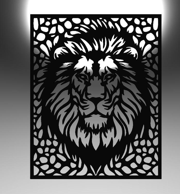 Majestic Lion: King of the Jungle Line Art