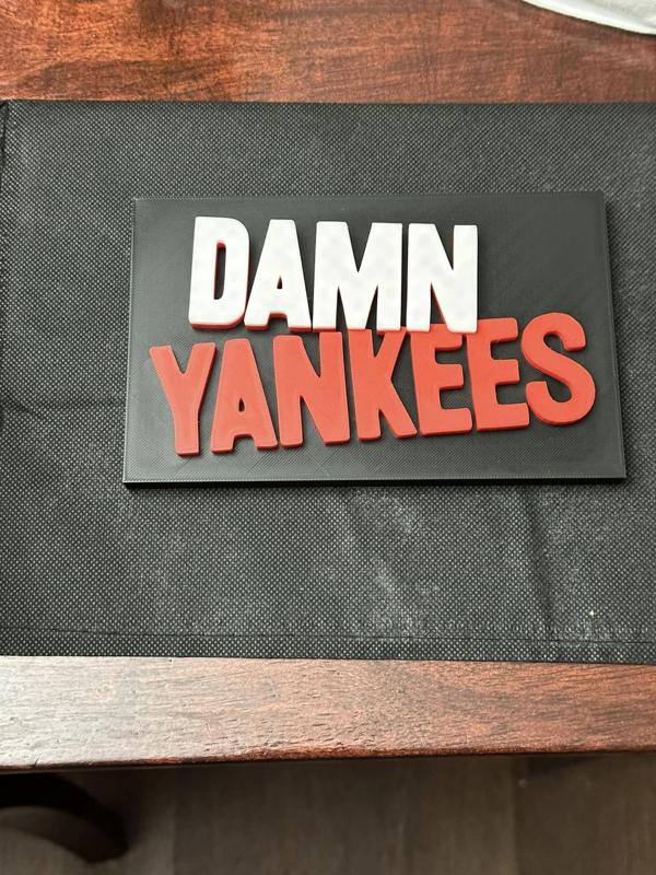Damn Yankees 80's Band Sign