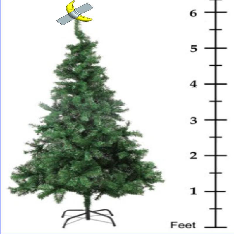 Duct-Taped Banana Christmas tree topper (Multicolor)