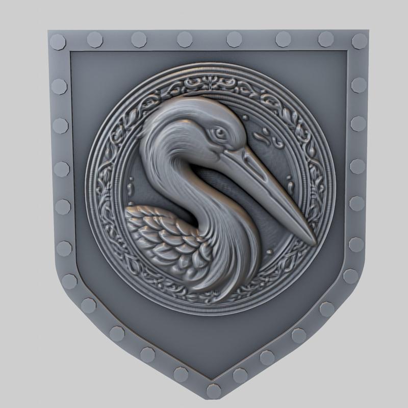 Stork Animal Wall Stork Animal Bust for CNC Router Laser & 3D Printer