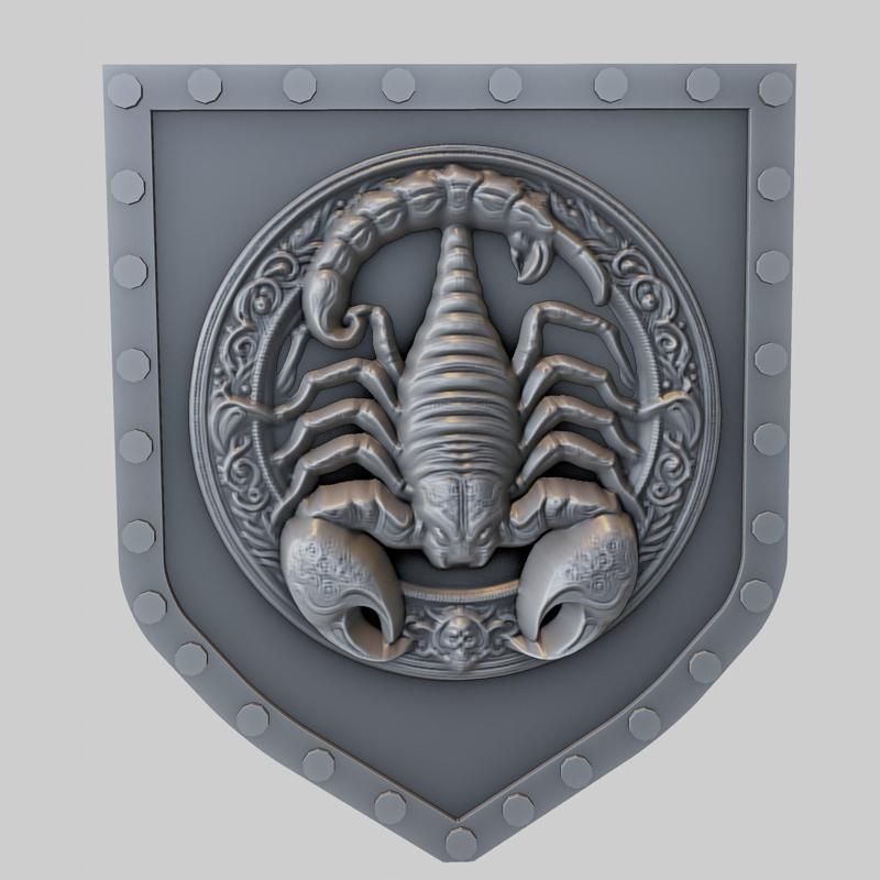 Scorpion Animal Wall Scorpion Animal Bust for CNC Router Laser & 3D Printer