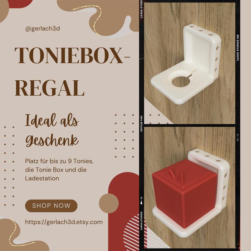 Tonie Box Holder with charging port and Tonie storage