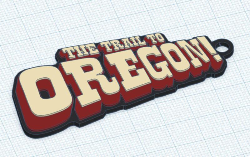 The Trail To Oregon! Keychain
