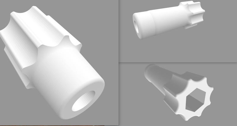 Clamping screw for Gopro mount