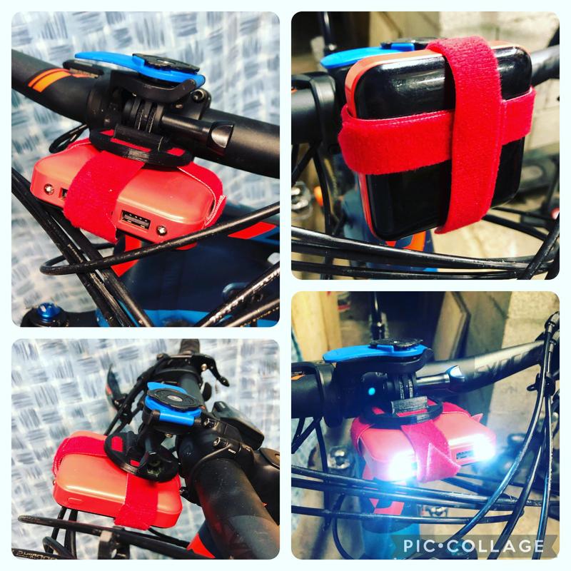 PowerBank bracket for GoPro mount