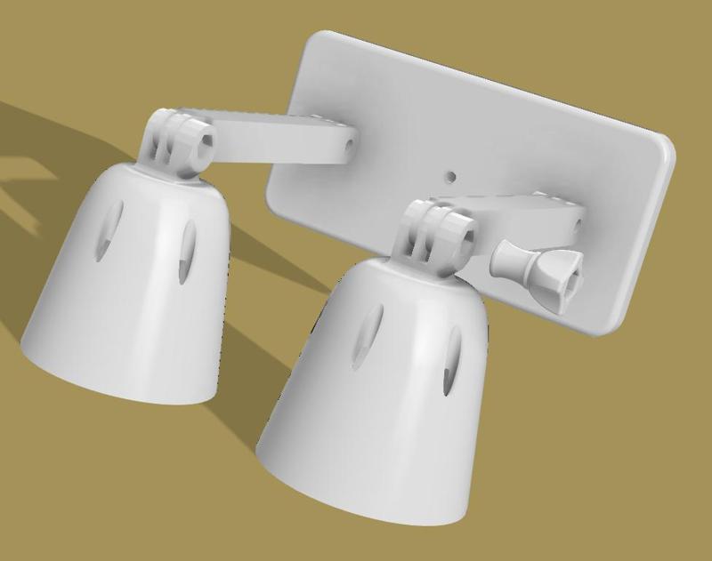 Adjustable led wall light