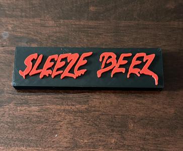 Sleeze Beez 80's Band Sign