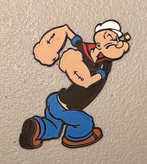 Multicolor Popeye Magnet