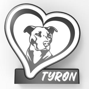 Tyron Staffie Lamp