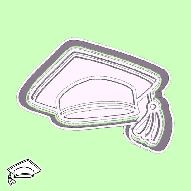 Back to school cookie cutters - square academic cap (style 1)
