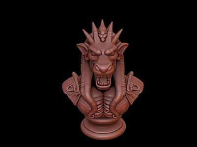 Gorgon Beast Bust