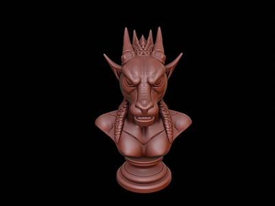 Naga Beast Bust
