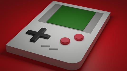 game boy lowpoly