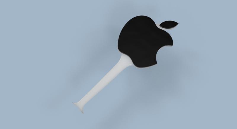 USB-C / Lightning "Dirt remover"  //  "Schmutz Spieß" (Style: Apple Logo)