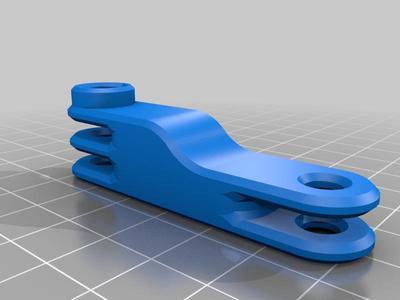 GoPro support/mount straight and 90 degrees rotated connector