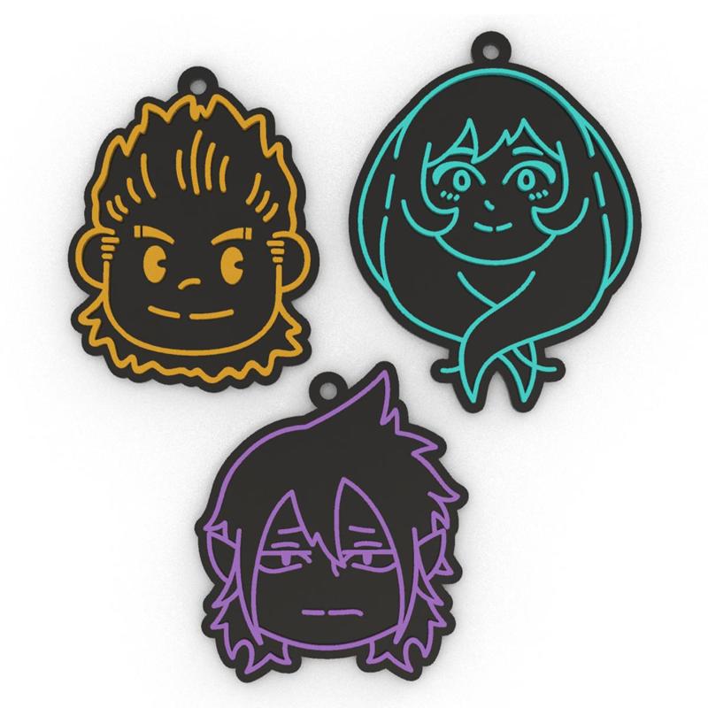 KEYRING Big three (my hero academy)