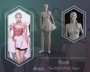 Rose Portrait Sculpture 3D print model