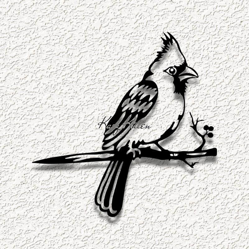 cardinal bird WALL ART HOME DECOR