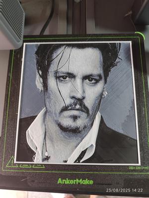 Johnny Depp layered picture