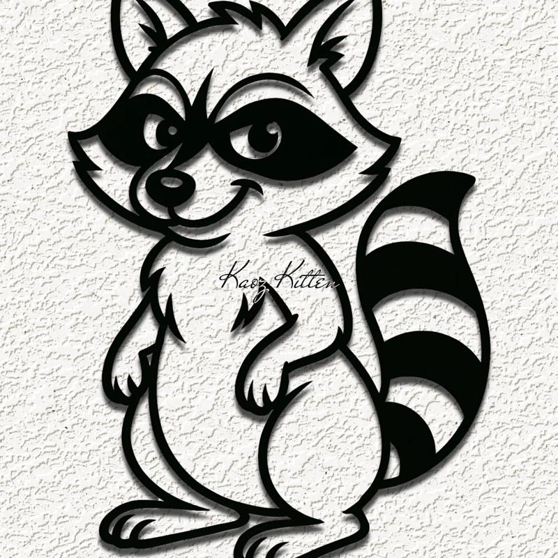 funny raccoon (1) WALL ART HOME DECOR