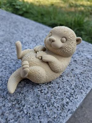 Sea Otter with Shell