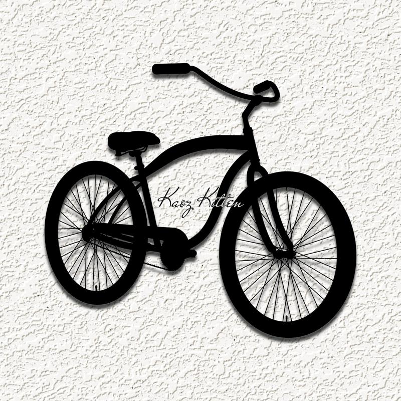 beach cruiser bike wall art home decor