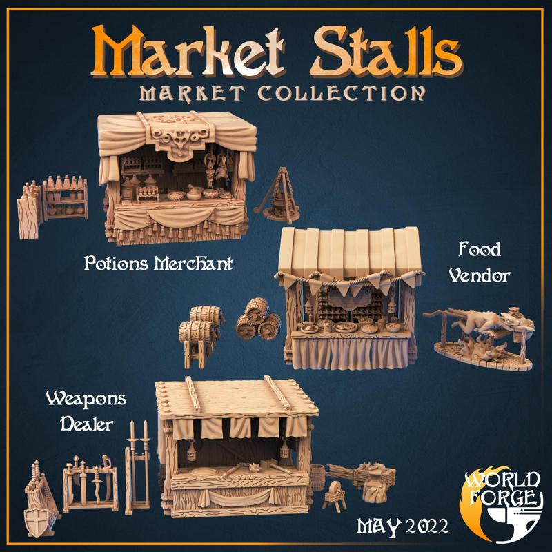 Modular Market Stalls x3