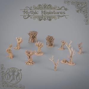 Ghoulish Graveyard Trees - 5 Set (scenery)